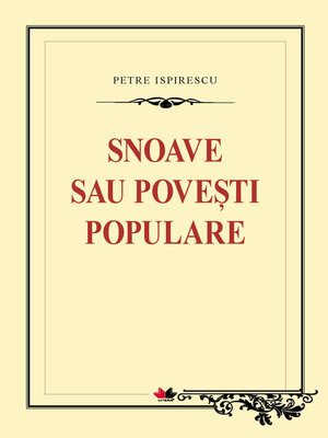 cover image of Snoave sau poveşti populare